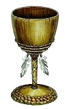 Dieser Holzpokal wird in der Fantasywelt Earthdawns von Windlingen hergestellt